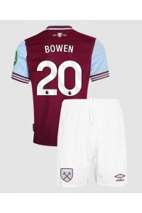 West Ham United Jarrod Bowen #20 Babyklær Hjemme Fotballdrakt til barn 2024-25 Korte ermer (+ Korte bukser)